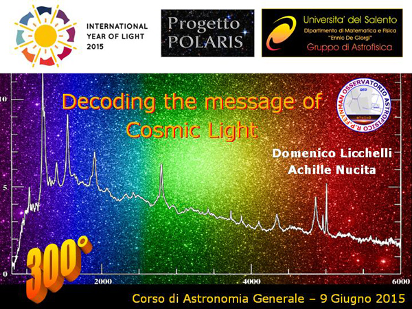 Progetto POLARIS - Spettrofotometria astronomica