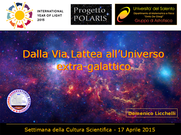 Progetto POLARIS - Galassie