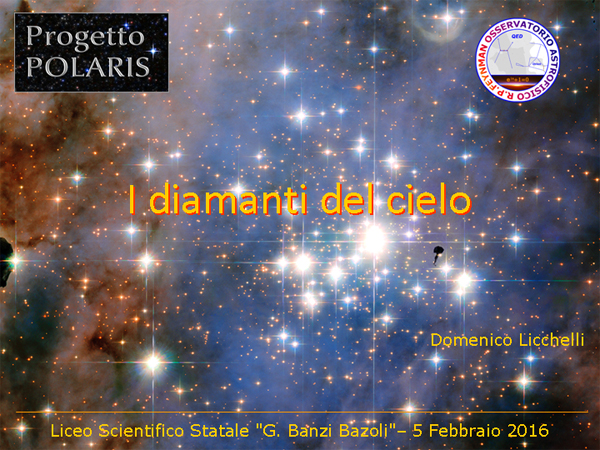 Progetto POLARIS - Stelle e ammassi